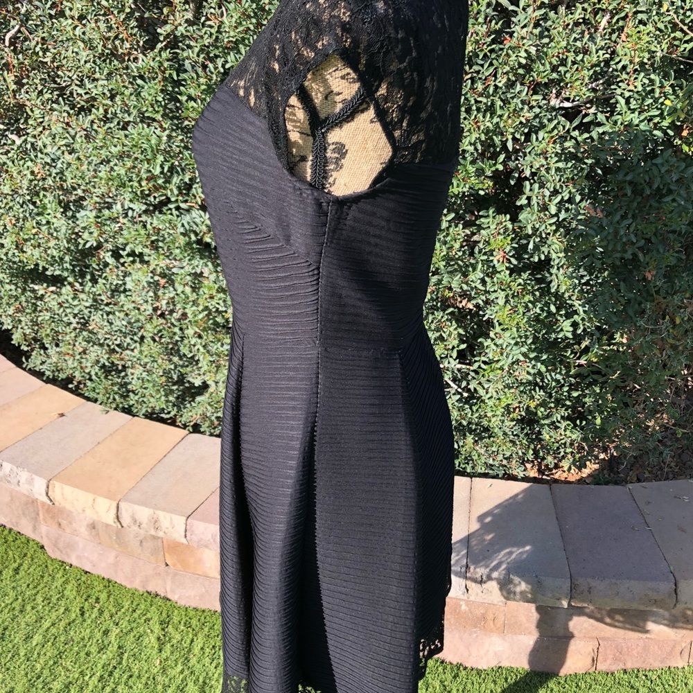 NWT- Black dress with lace detail. - Picture 3 of 5